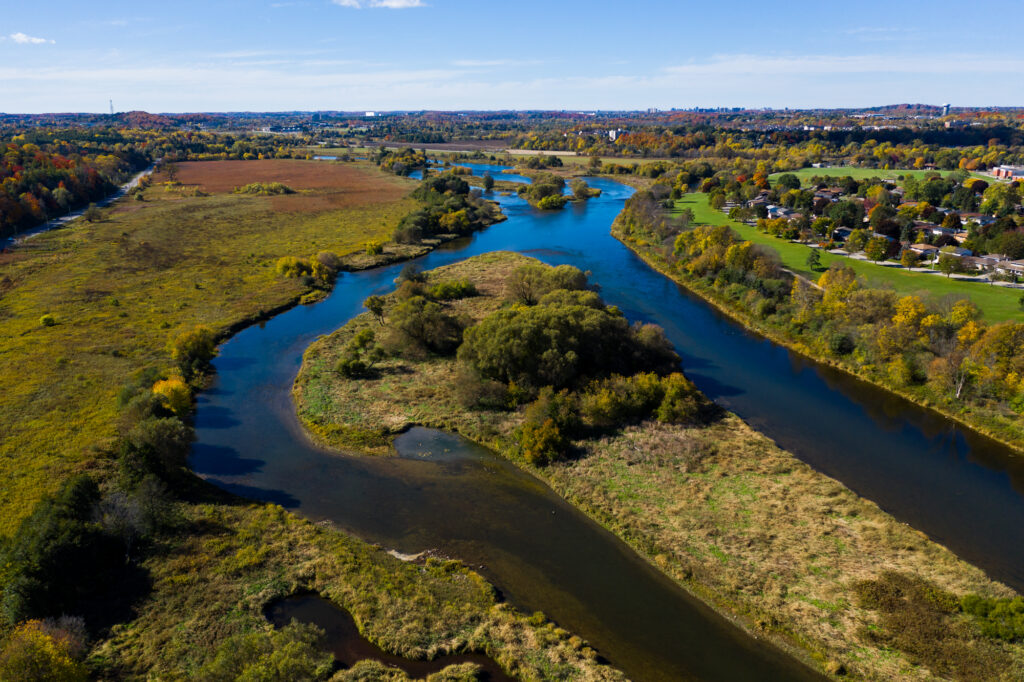 aerial view of RARE charitable research reserve