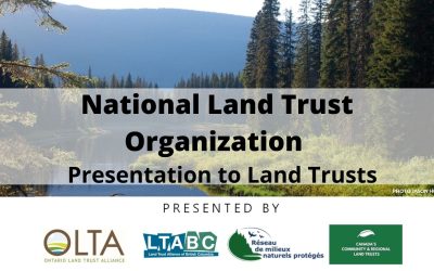 National Land Trust Organization – Presentation to Land Trusts