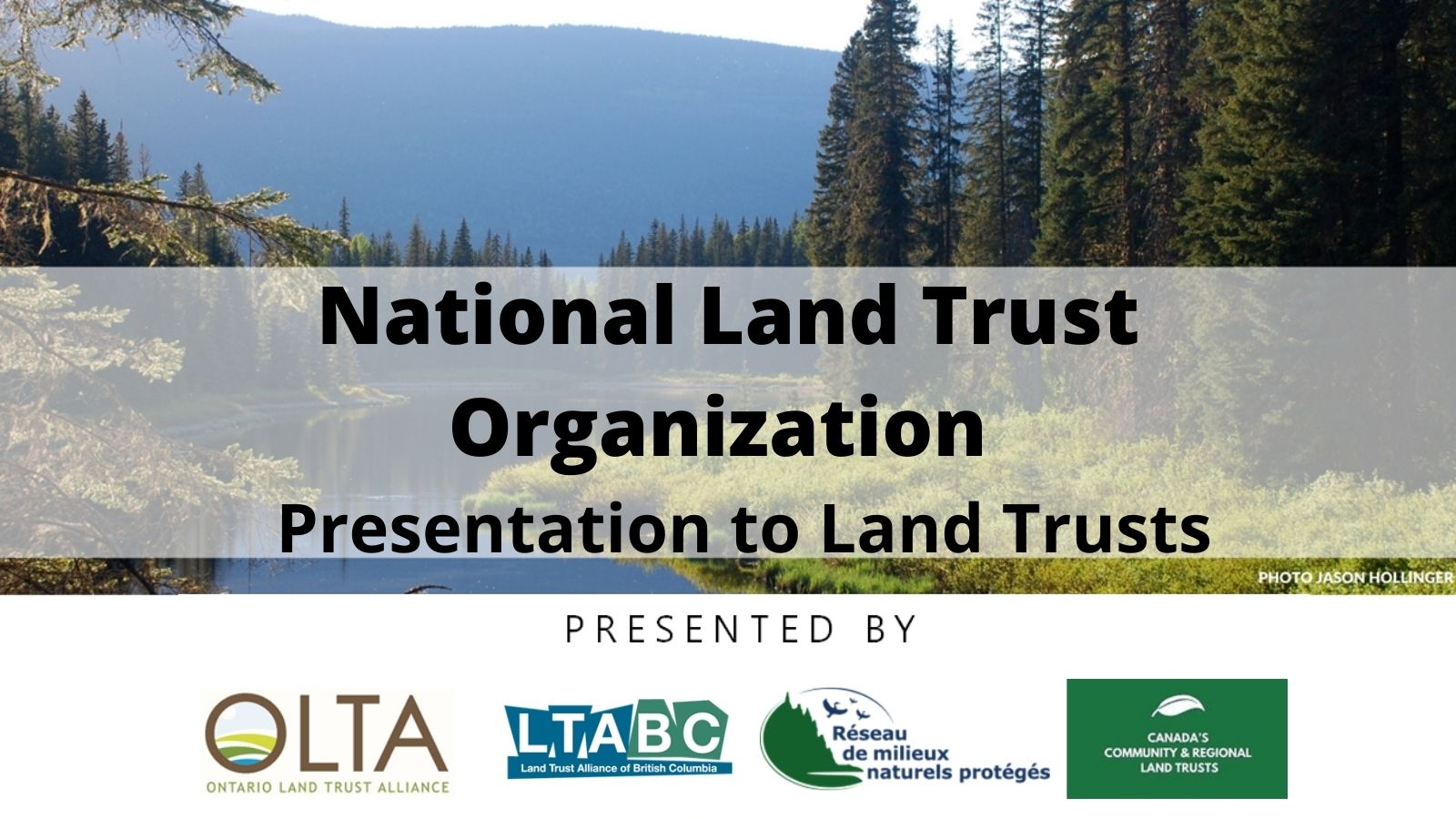 National Land Trust Organization - Presentation to Land Trusts Graphic